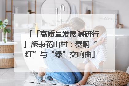 「高质量发展调研行」施秉花山村：奏响“红”与“绿”交响曲