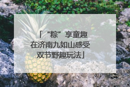 “粽”享童趣 在济南九如山感受双节野趣玩法