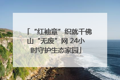 “红袖章”织就千佛山“无废”网 24小时守护生态家园