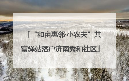 “和亩惠邻·小农夫”共富驿站落户济南秀和社区
