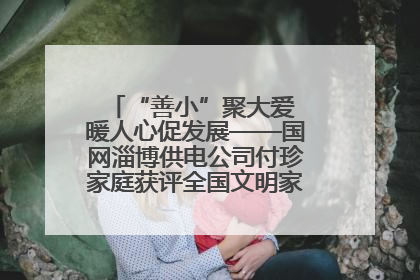 “善小”聚大爱 暖人心促发展——国网淄博供电公司付珍家庭获评全国文明家庭背后的文明密码