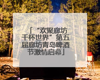 “欢聚廊坊 干杯世界”第五届廊坊青岛啤酒节激情启幕