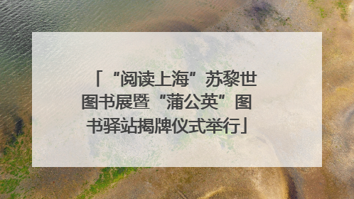 “阅读上海”苏黎世图书展暨“蒲公英”图书驿站揭牌仪式举行
