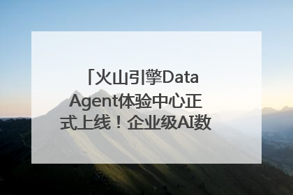 火山引擎Data Agent体验中心正式上线！企业级AI数据专家触手可及