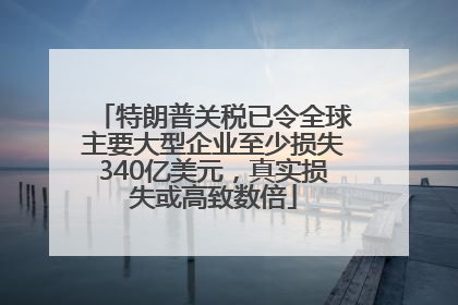 特朗普关税已令全球主要大型企业至少损失340亿美元，真实损失或高致数倍
