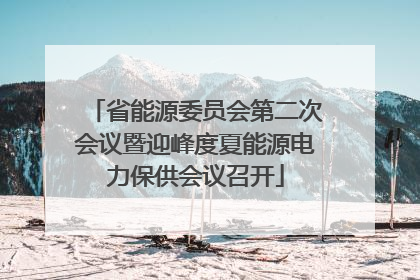省能源委员会第二次会议暨迎峰度夏能源电力保供会议召开