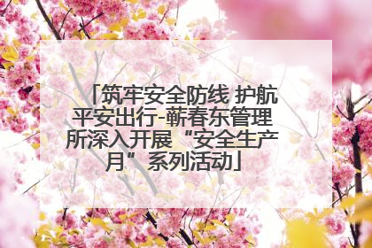筑牢安全防线 护航平安出行-蕲春东管理所深入开展“安全生产月”系列活动