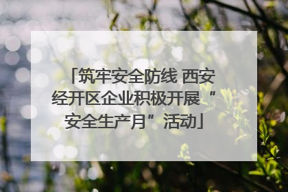 筑牢安全防线 西安经开区企业积极开展“安全生产月”活动