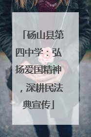 砀山县第四中学：弘扬爱国精神，深耕民法典宣传