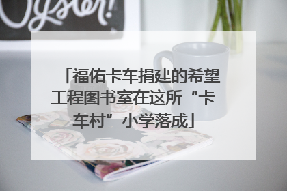 福佑卡车捐建的希望工程图书室在这所“卡车村”小学落成
