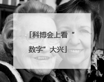 科博会上看“数字”大兴