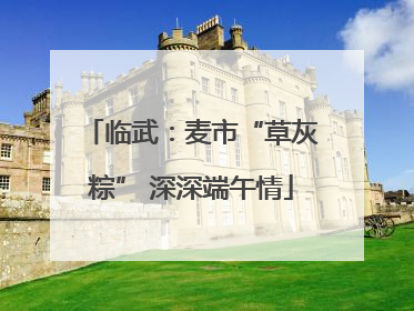 临武：麦市“草灰粽” 深深端午情