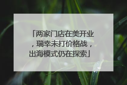 两家门店在美开业，瑞幸未打价格战，出海模式仍在探索