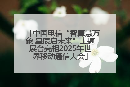 中国电信“智算慧万象 星辰启未来”主题展台亮相2025年世界移动通信大会