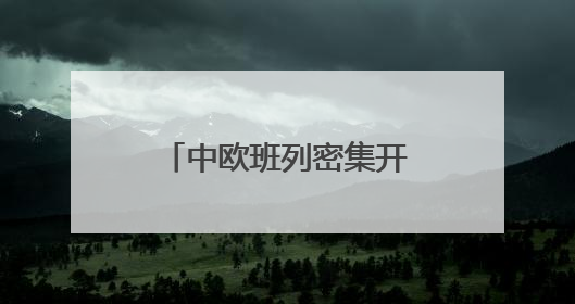 中欧班列密集开行助推“落地经济” 激活周边地区发展新动能