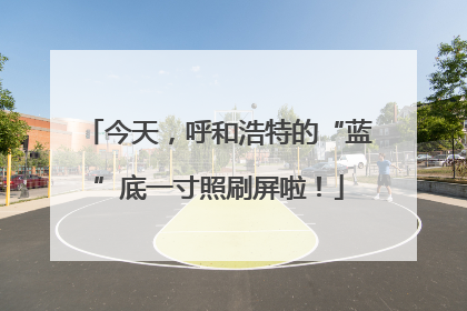 今天，呼和浩特的“蓝”底一寸照刷屏啦！