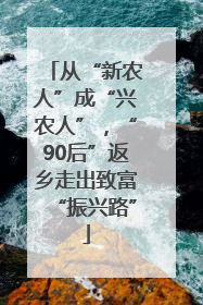 从“新农人”成“兴农人”，“90后”返乡走出致富“振兴路”