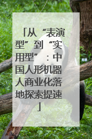 从“表演型”到“实用型”：中国人形机器人商业化落地探索提速