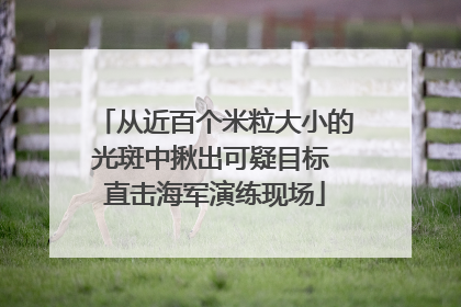 从近百个米粒大小的光斑中揪出可疑目标 直击海军演练现场
