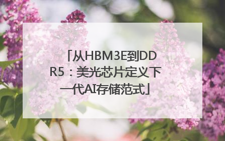 从HBM3E到DDR5：美光芯片定义下一代AI存储范式