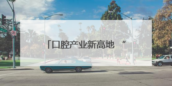 口腔产业新高地 “中国牙谷”亮相医药健康产业专题对接活动