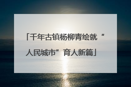 千年古镇杨柳青绘就“人民城市”育人新篇