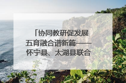 协同教研促发展 五育融合谱新篇——怀宁县、太湖县联合教研活动在月山镇中心学校成功举办