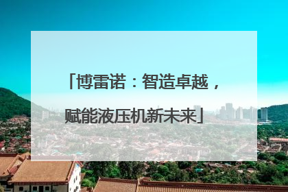 博雷诺：智造卓越，赋能液压机新未来