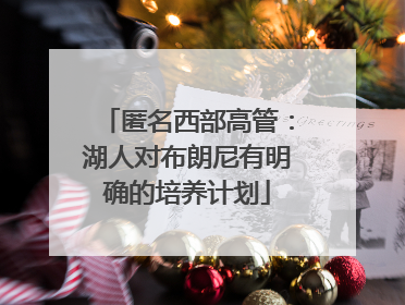 匿名西部高管：湖人对布朗尼有明确的培养计划