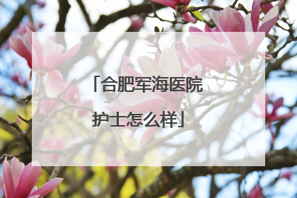 合肥军海医院护士怎么样