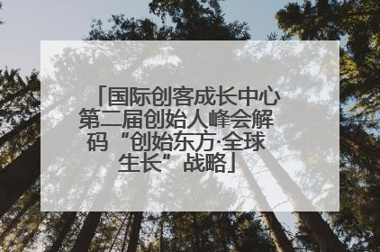 国际创客成长中心第二届创始人峰会解码“创始东方·全球生长”战略