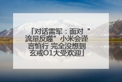 对话雷军：面对“流量反噬”小米会谨言慎行 完全没想到玄戒O1大受欢迎