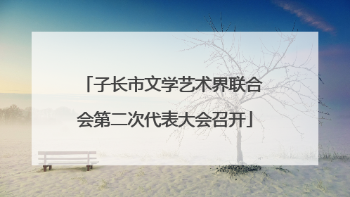 子长市文学艺术界联合会第二次代表大会召开