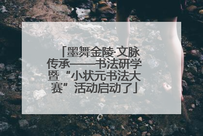 墨舞金陵·文脉传承——书法研学暨“小状元书法大赛”活动启动了