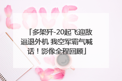 多架歼-20起飞迎敌逼退外机 我空军霸气喊话！影像全程回顾