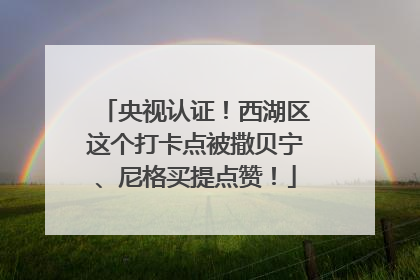 央视认证！西湖区这个打卡点被撒贝宁、尼格买提点赞！