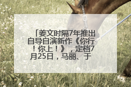 姜文时隔7年推出自导自演新作《你行！你上！》，定档7月25日，马丽、于和伟、辛芷蕾出演