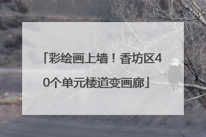彩绘画上墙！香坊区40个单元楼道变画廊