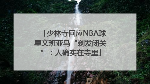 少林寺回应NBA球星文班亚马“剃发闭关”：人确实在寺里