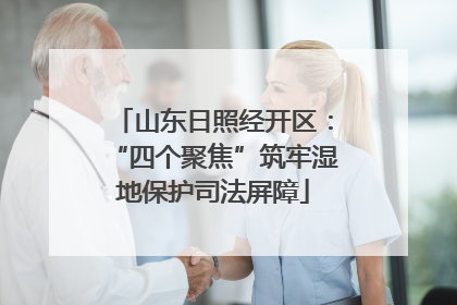 山东日照经开区：“四个聚焦”筑牢湿地保护司法屏障