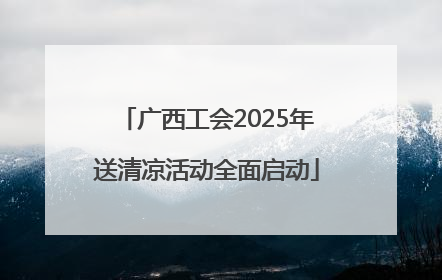 广西工会2025年送清凉活动全面启动