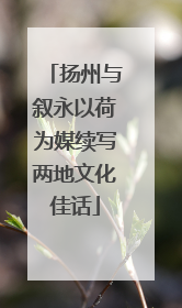 扬州与叙永以荷为媒续写两地文化佳话
