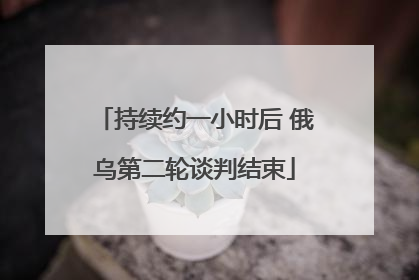 持续约一小时后 俄乌第二轮谈判结束