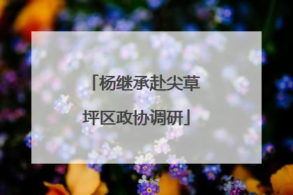 杨继承赴尖草坪区政协调研