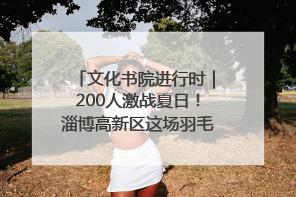 文化书院进行时｜200人激战夏日！淄博高新区这场羽毛球比赛太酷