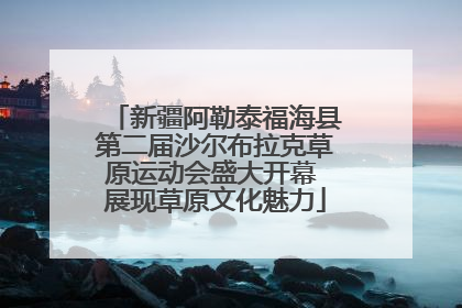 新疆阿勒泰福海县第二届沙尔布拉克草原运动会盛大开幕 展现草原文化魅力