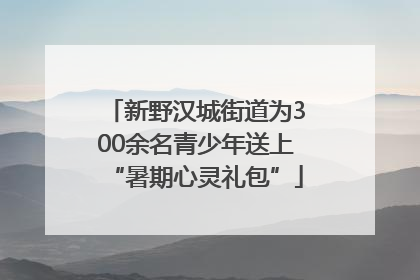 新野汉城街道为300余名青少年送上“暑期心灵礼包”