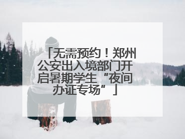 无需预约！郑州公安出入境部门开启暑期学生“夜间办证专场”