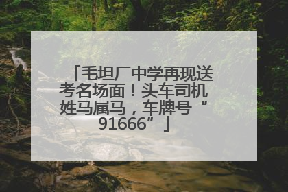 毛坦厂中学再现送考名场面！头车司机姓马属马，车牌号“91666”