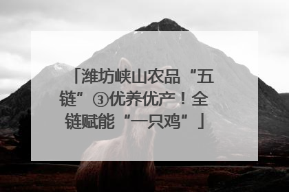 潍坊峡山农品“五链”③优养优产！全链赋能“一只鸡”